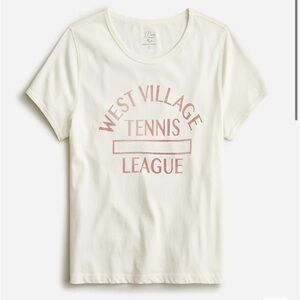 New J Crew Broken In Jersey Cropped T Shirt